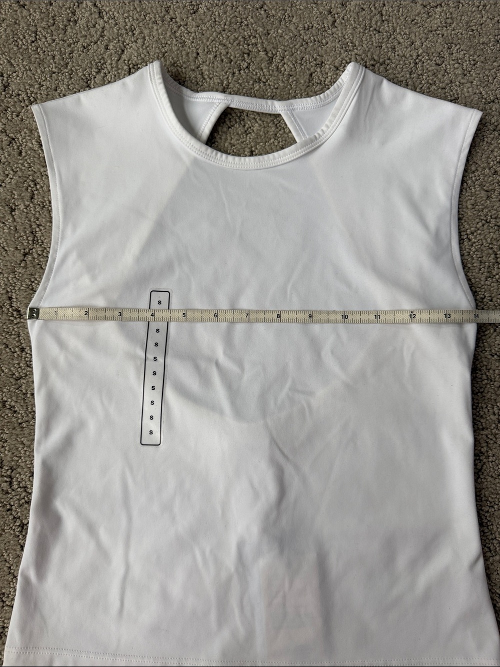 Calia Open Back Inspire Tank Top in Pure White Women’s Activewear Small NWT - Picture 7 of 12